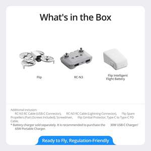 For Flip RC-N3 Foldable Beginner <b>Drone</b> with <b>4K</b> UHD Camera Plastic Remote Control Travel Ready to Fly Kit - Product Image 6