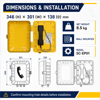 Teléfono Resistente a la Intemperie con Carcasa de Aleación de Aluminio Personalizada, Diseño de Teclado con Logotipo y Configuración de Auricular para Sitios Hostiles