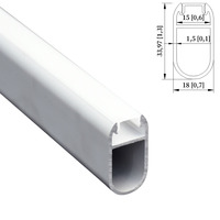 Profilé LED en aluminium à montage en surface avec diffuseur PC pour éclairage de placard, armoire, bande LED COB, OEM ODM