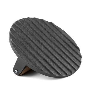 Presse à hamburgers ronde et rectangulaire avec poignée en bois, presse à hamburgers de qualité alimentaire pour viande, bacon cuit au feu, steak - Product Image 5