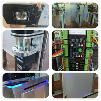 Torniquete de Velocidad Rápida, Barrera Giratoria Antiescalada, Puerta de Acceso Peatonal de Vidrio Alto con Código QR