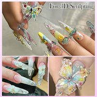 Gel de construction UV solide non collant PD20 écologique, haute transparence, bonne dureté, tenue de 3 à 4 semaines, décoration 3D