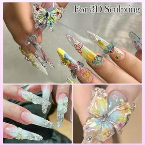 Umweltfreundliches PD20 Nicht-Klebendes Festes <span class=keywords><strong>UV</strong></span>-Aufbaugel Hohe Transparenz Gute Härte 3-4 Wochen Haltbar 3D-Dekoration - Product Image 6