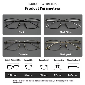 Nuevas <span class=keywords><strong>gafas</strong></span> <span class=keywords><strong>de</strong></span> sol cuadradas grandes <span class=keywords><strong>de</strong></span> titanio a la <span class=keywords><strong>moda</strong></span>, <span class=keywords><strong>gafas</strong></span> <span class=keywords><strong>de</strong></span> negocios con luz azul para hombres, luz plana <span class=keywords><strong>de</strong></span> diamante para Miopía - Product Image 3