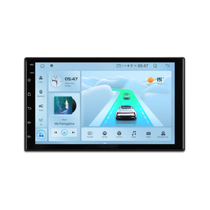 Stereo mobil 2Din 7 inci Universal, Radio mobil navigasi GPS sistem Multimedia Auto FM Amplifier OBD2 fitur RGB mendukung - Product Image 1