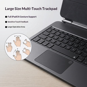 Clavier pour tablette facile à utiliser avec étui magnétique, clavier mécanique sans fil à ciseaux et pavé tactile pour iPad - Product Image 6