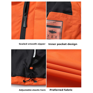 Veste bomber softshell d'hiver à capuche pliable, doublée de <span class=keywords><strong>polaire</strong></span>, imperméable, coupe-vent, respirante, pour la randonnée, le trekking, le camping, les activités de plein air - Product Image 2