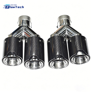 Puntas de escape de fibra de carbono estilo brillante para BMW Serie 3 4 5 6 X3 X4 X5 X6 Serie F G, mejora de rendimiento - Product Image 4