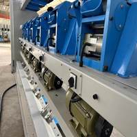Máquina de hilar por fricción de 6 cabezales para la fabricación de hilo grueso para mopas o alfombras, tipo DREF