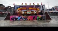 Manèges de fête foraine Mini Disco Tagada Parc d'attractions intérieur/extérieur Manège pour enfants Manèges tournants FRP+Acier inoxydable 20 personnes
