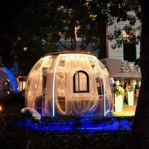 Tente Igloo en polycarbonate Transparent robuste dôme géodésique résistant au feu Simple jardin extérieur Polyester expositions PC - Product Image 2