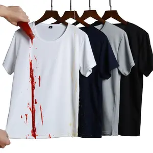 Camiseta fitness antiincrustante, camiseta feminina de secagem rápida e respirável, roupa fitness para homens e mulheres, à prova d'água de fábrica