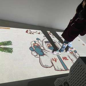 Lampe de <span class=keywords><strong>projecteur</strong></span> interactive avec logiciel/système, attraction nocturne, jeu de projection interactif au sol - Product Image 3