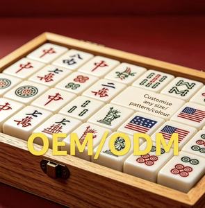 FuPai Ingrosso Tessere Mahjong Americane Personalizzate a Strati Verde Chiaro, Mahjong in Acrilico, Tavolo da Poker American <span class=keywords><strong>Okey</strong></span> - Product Image 6