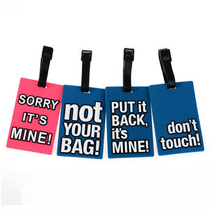 Logotipo personalizado PVC goma reclamo comprobar etiqueta de equipaje - Product Image 4