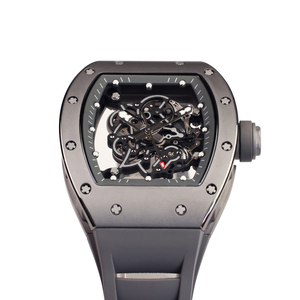 Reloj Mecánico Tourbillon Esqueleto de Alta Calidad, Exquisito y Totalmente Funcional con Correa de Goma, Reloj de Negocios con Hora <span class=keywords><strong>Mundial</strong></span> - Product Image 4