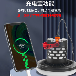 Xilangdi Led Camping <b>Light</b> 120m Portable <b>Usb</b> Rechargeable <b>Night</b> Market Lamp With Magnetic Base And Power Bank Function - Product Image 4