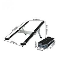 Support pour ordinateur portable pliable en alliage d'aluminium, support de bureau portable pour jeux, réglable en hauteur, refroidissement