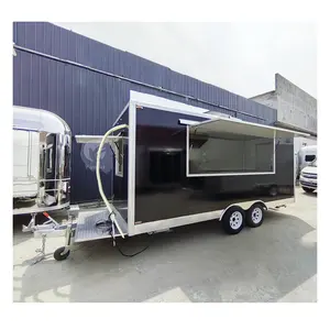 Fully Equipped Food Truck For Sale USA Customized Concession Ice Cream Coffee Vending Cart Food Trailer With Full Kitchen