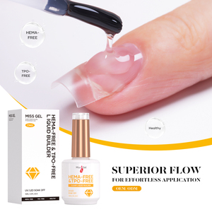 Gel Dựng Móng MissGel Hema Free dạng lỏng trong chai, dụng cụ làm móng chuyên nghiệp, tự san phẳng, độ nhớt trung bình, không chứa TPO, gel nối móng - Product Image 4