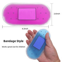 Compresse chaude/froide réutilisable en gel PVC de style bandage, vente en gros d'usine, pour enfants, soulagement de la douleur par le froid, marque Badu