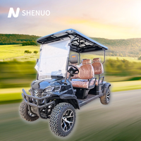 Voiturette de golf de luxe 4 places, batterie lithium 72V, design personnalisé, certifiée export, Amérique du Sud, avec systèmes de qualité supérieure