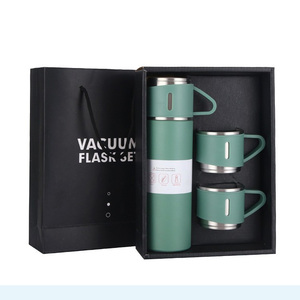 Ensemble cadeau de tasses à livraison rapide, ensemble de thermos en acier inoxydable de 500 ml, ensemble cadeau de bouteilles, ensemble de flacons isothermes en gros - Product Image 1