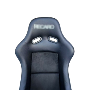 Черное сшитое замшевое кресло из стекловолокна - Product Image 3