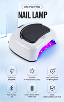 Lampe à ongles UV LED pour salon à domicile, lumière de durcissement portable, corps en plastique ABS professionnel, 365nm/405nm, marque CM.NAIL, fournisseur OEM en gros