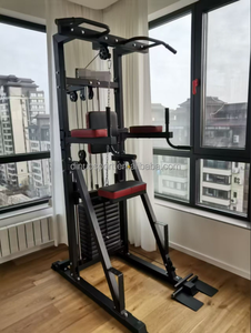 Gym Fitness Dip Chin Assist Machine Pull-Up Dip Station Pin Loaded Conprehensive Strength Core Training for Body Building - Product Image 6