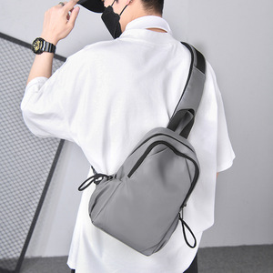 Wholesale Striped Pattern Solid Color Nylon Waterproof <b>Backpack</b> Oxford Material with Zipper - Product Image 4