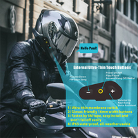 Système audio pour casque Bluetooth pour moto, casque sans fil avec microphone, réponse automatique aux appels, 35 heures d'autonomie