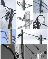 Pince de tension pour câble de descente FTTH de type crochet pour câble de fibre optique – Accessoires pour fibre optique