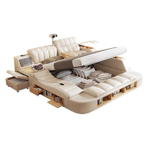 Lit multifonctionnel de luxe intelligent rembourré, mobilier de chambre à coucher, lits intelligents GRW-ZNC4709, lits rembourrés, lits S - Product Image 5
