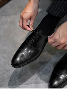 Personalizado de cuero genuino lujoso cómodo diseñador italiano Casual negocios ocasión formal otoño zapatos ligeros - Product Image 6