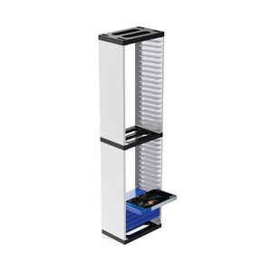Best Selling High Quality Modern Clear for Plastic 18-Shelf Floating <b>Cd</b> Storage Holder Tower for Display - Product Image 2