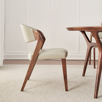 Chaise de salle à manger de style scandinave moderne avec tabouret en bois massif Nouveau design de chinoiserie pour étude à domicile Thé Restaurant Utilisation