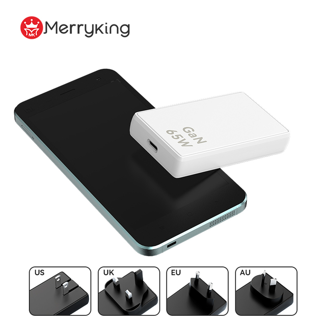 Ultra-thin Charger 15V 3A 20V 3.25A 65W GaN Charger US/EU/UK Plugs for Mobile Phones & Laptops