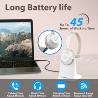 Meilleure vente casque avec ENC Noise Cancelling Micfor Computer Cell Phones Ms Team Skype Zoom
