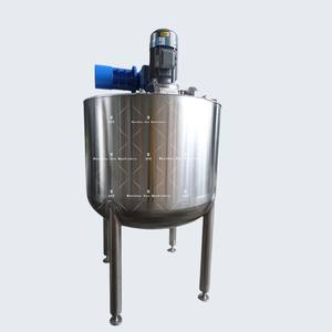 Tanque de Mezcla de Acero Inoxidable de Una Sola Capa de 1000L con Boquilla de Limpieza CIP - Product Image 1