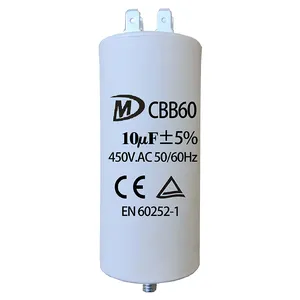 החייכן-aliexpress cbb60 ריצה capacitort עם TUV CE תעודה cbb60 קבלים 450vac 50 60hz 40 70 21