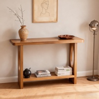 Console d'entrée en bois massif, style simple et moderne, pour la maison