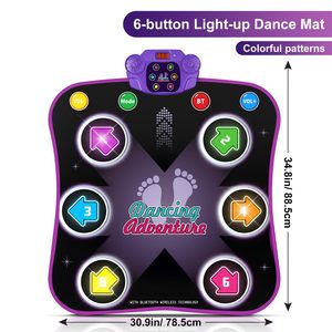 Ept nút không dây Bluetooth âm nhạc chơi Thảm nhảy thách thức chơi mat điện tử chăn cảm ứng Dance Mat đồ chơi - Product Image 2