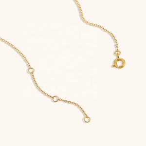 قلادة عنق حريمي على شكل قلب مطلية بالذهب عيار 18 قيراطًا رخيصة الثمن تُباع بالجملة من Dingran - Product Image 5