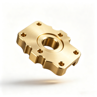 OEM Custom CNC Machining Brass Parts Precision Milling for Machining Model MU-06 Mount Flange Base Non-standard Instrument