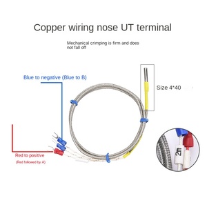 مستشعر حرارة بسيط بنظام التدفق الساخن من نوع KE، مزدوج حراري <span class=keywords><strong>PT100</strong></span> <span class=keywords><strong>RTD</strong></span> من الفولاذ المقاوم للصدأ، ماركة XRKC بدقة 0.1 درجة مئوية ODM - Product Image 4