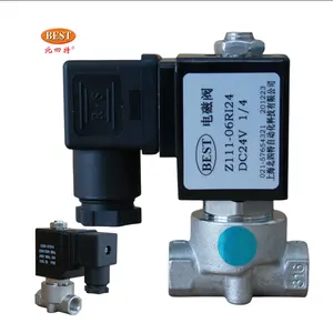 Van Nhà Cung Cấp Z111 SS316 2 Cách 220V 110V 24V AC DC Thường Đóng Thép Không Gỉ Solenoid Valve Cho Không Khí Nước Khí