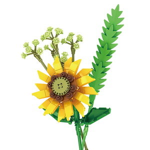 Colección de Bloques de Construcción de Flores: Campanula, Rosa, Clavel, Tulipán, Juguetes Educativos para Niños - Product Image 4