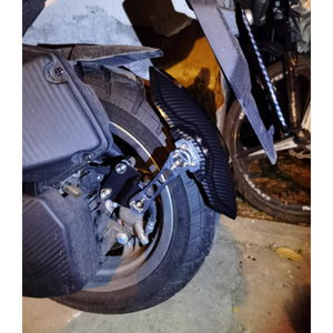 Garde-boue arrière universel pour moto et vélo électrique RSP, protection contre les éclaboussures, <span class=keywords><strong>en</strong></span> alliage d'aluminium CNC et support <span class=keywords><strong>en</strong></span> plastique, aspect fibre de carbone - Product Image 3