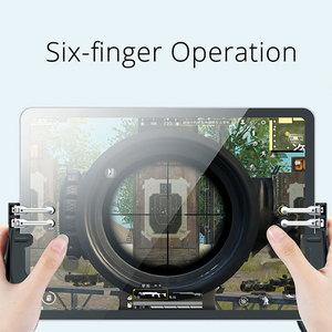 H11 iPad PUBG libre disparador controlador seis dedo Joystick Gamepad agarre para iPad Tablet juego Joystick manejar - Product Image 2